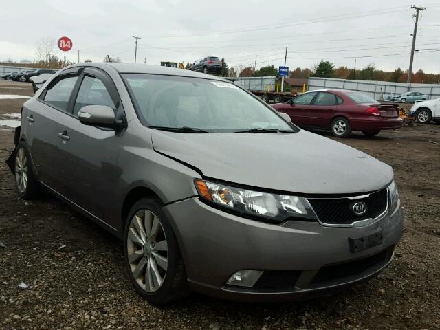 KNAFW4A30A5268279 - 2010 KIA FORTE SX GRAY photo 1