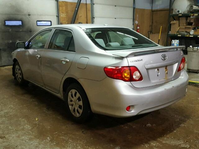 1NXBU4EE4AZ314815 - 2010 TOYOTA COROLLA BA SILVER photo 3