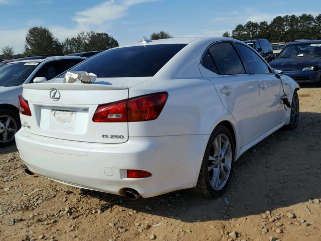 JTHBK262475042187 - 2007 LEXUS IS 250 WHITE photo 4