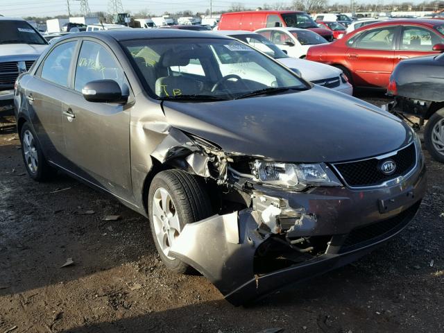 KNAFU4A25A5079740 - 2010 KIA FORTE EX GRAY photo 1