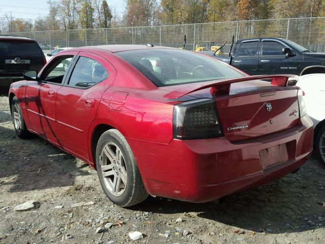 2B3KA53H56H162216 - 2006 DODGE CHARGER R/ RED photo 3