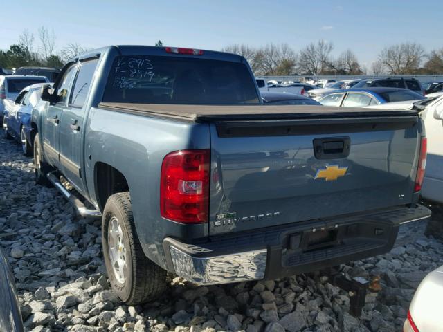 3GCRCSE35AG118913 - 2010 CHEVROLET SILVERADO BLUE photo 3