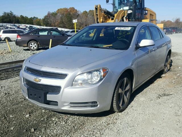 1G1ZC5E19BF346814 - 2011 CHEVROLET MALIBU 1LT SILVER photo 2