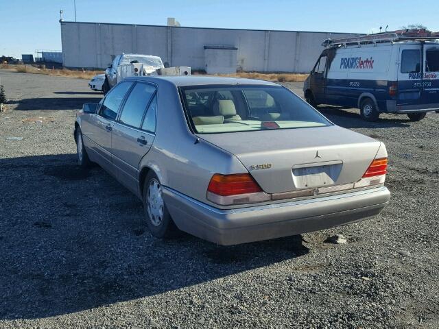 WDBGA51E1SA283829 - 1995 MERCEDES-BENZ S 500 BEIGE photo 3