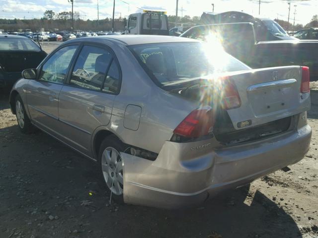 2HGES26882H551429 - 2002 HONDA CIVIC EX BROWN photo 3