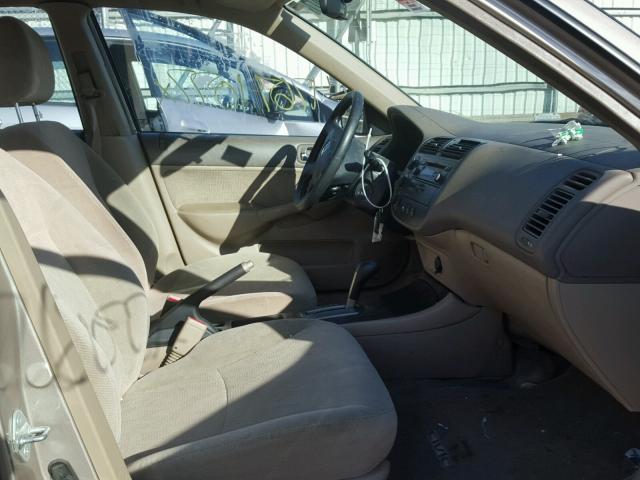 2HGES26882H551429 - 2002 HONDA CIVIC EX BROWN photo 5