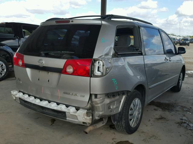 5TDZA23CX6S563424 - 2006 TOYOTA SIENNA CE GRAY photo 4