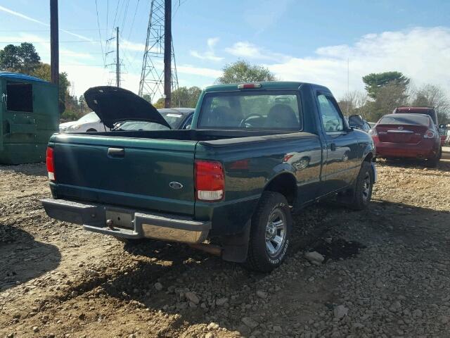 1FTYR10V3YTB18970 - 2000 FORD RANGER GREEN photo 4