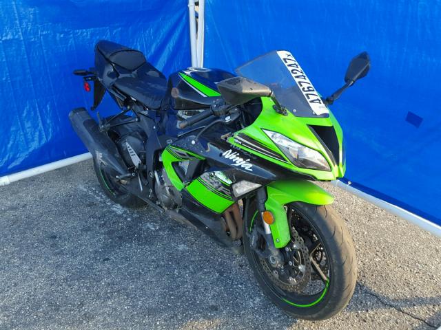 JKBZXJE15GA020488 - 2016 KAWASAKI ZX636 E GREEN photo 1