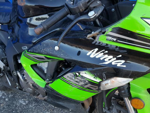 JKBZXJE15GA020488 - 2016 KAWASAKI ZX636 E GREEN photo 9