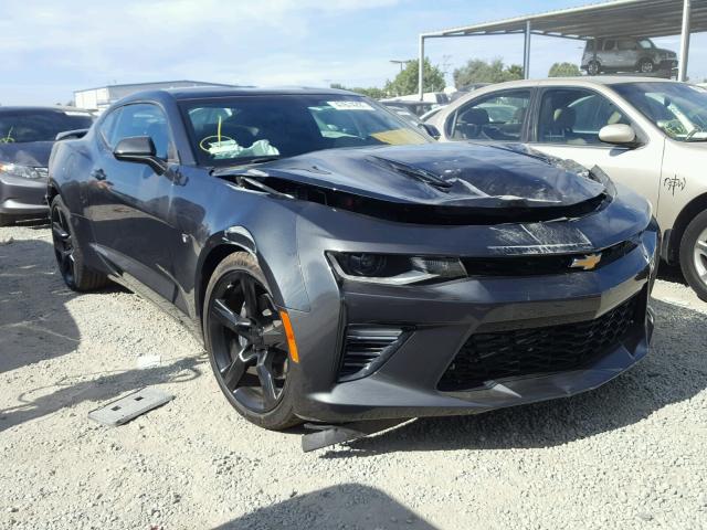 1G1FE1R70J0101664 - 2018 CHEVROLET CAMARO SS GRAY photo 1