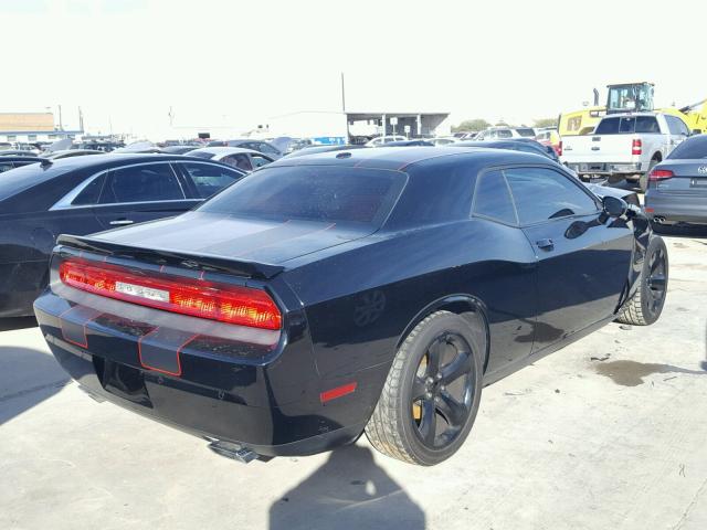 2C3CDYBT8EH100460 - 2014 DODGE CHALLENGER BLACK photo 4