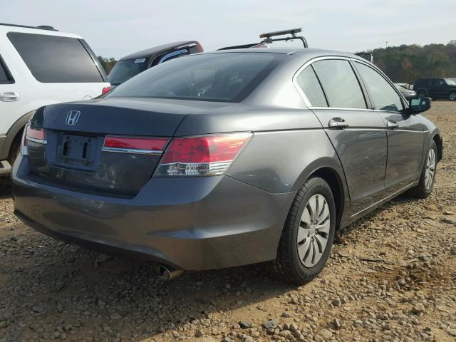 1HGCP2F39BA144781 - 2011 HONDA ACCORD LX GRAY photo 4