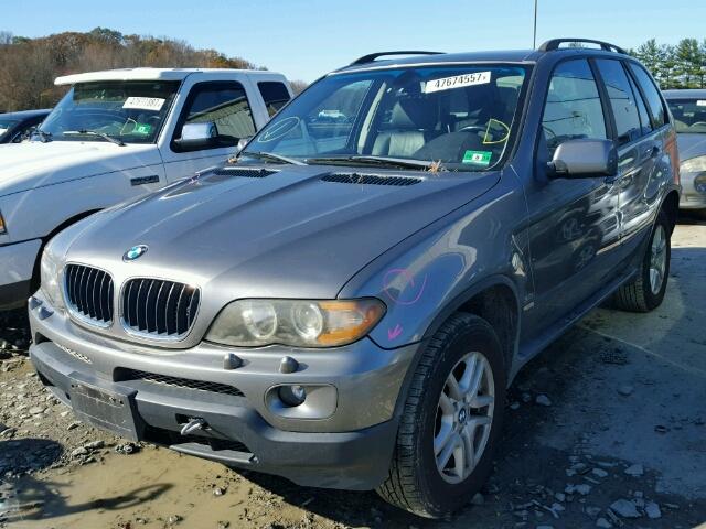 5UXFA13524LU36257 - 2004 BMW X5 3.0I GRAY photo 2