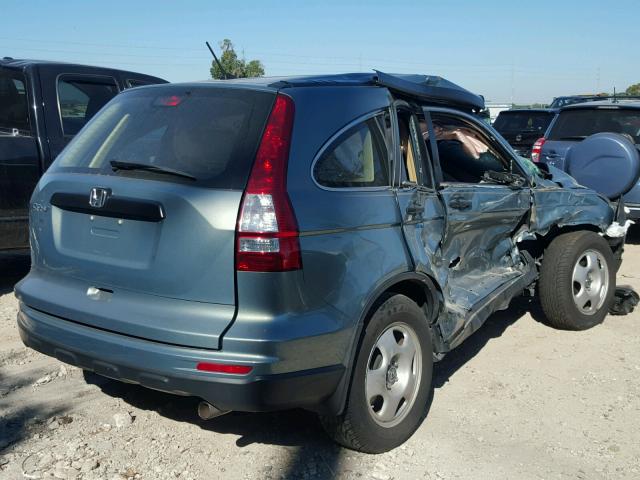 5J6RE3H36BL057095 - 2011 HONDA CR-V LX GREEN photo 4