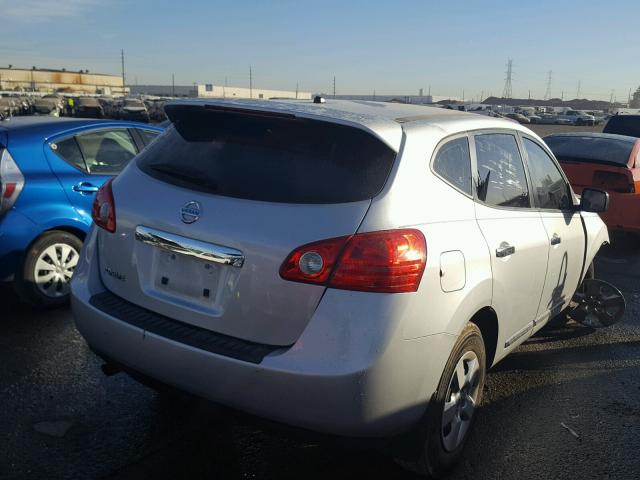 JN8AS5MT5BW572637 - 2011 NISSAN ROGUE S SILVER photo 4