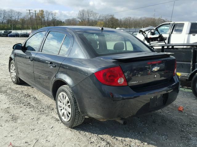 1G1AD5F50A7114641 - 2010 CHEVROLET COBALT 1LT BLACK photo 3