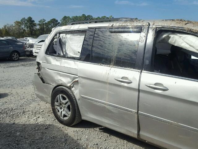 5FNRL38776B054052 - 2006 HONDA ODYSSEY EX SILVER photo 9