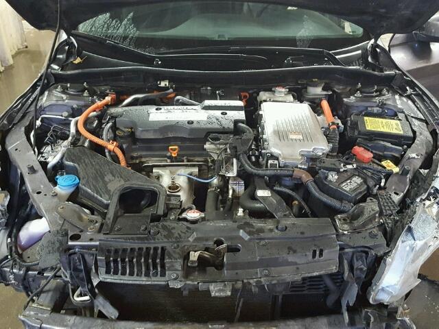 1HGCR6F72FA000273 - 2015 HONDA ACCORD HYB GRAY photo 7