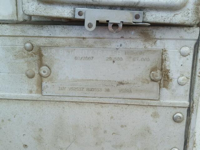 1UYVS25378U055338 - 2008 UTILITY TRAILER WHITE photo 10
