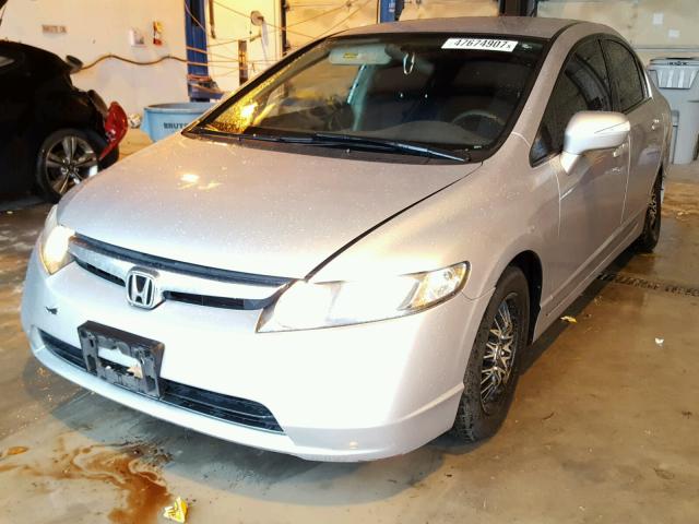 JHMFA36247S021576 - 2007 HONDA CIVIC HYBR SILVER photo 2