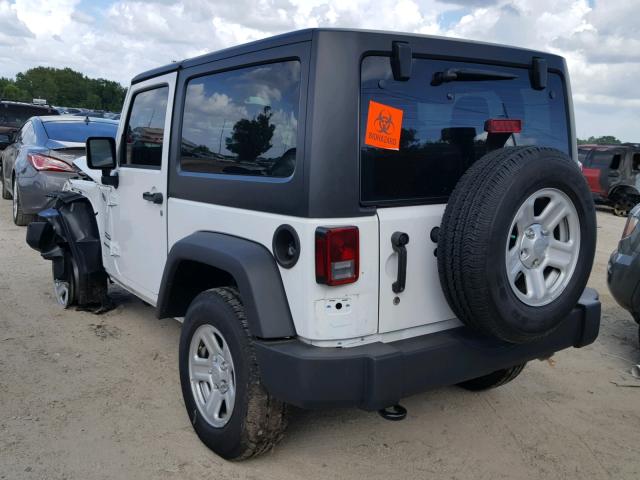 1C4AJWAG9HL741791 - 2017 JEEP WRANGLER S 白色 照片 3