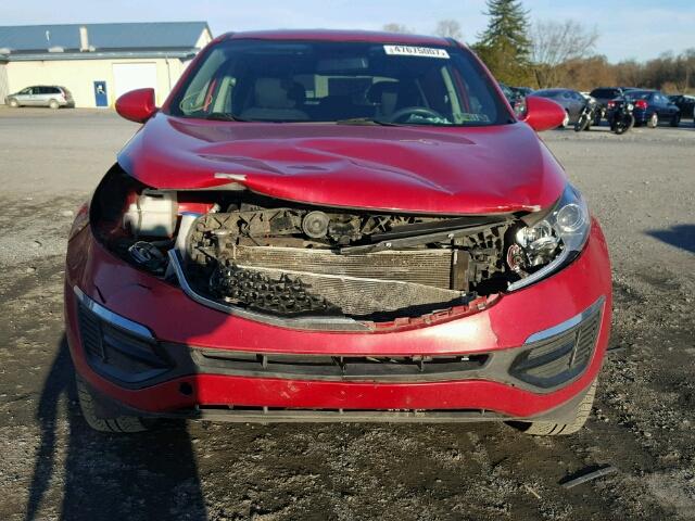 KNDPBCAC2E7595676 - 2014 KIA SPORTAGE L RED photo 9