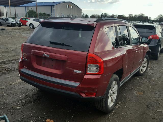 1J4NF1FB1BD134962 - 2011 JEEP COMPASS SP RED photo 4