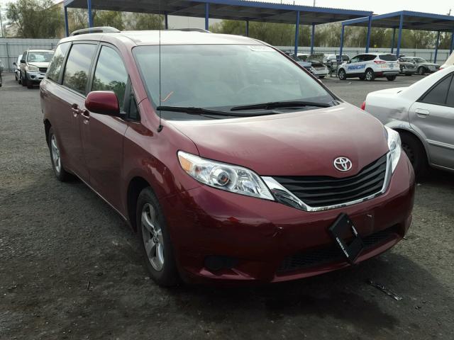 5TDKK3DC5BS027591 - 2011 TOYOTA SIENNA LE BURGUNDY photo 1