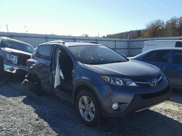 2T3WFREV6DW056804 - 2013 TOYOTA RAV4 XLE BLUE photo 1