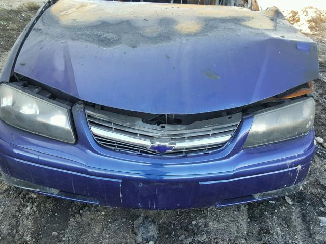 2G1WH52K059137458 - 2005 CHEVROLET IMPALA LS BLUE photo 7