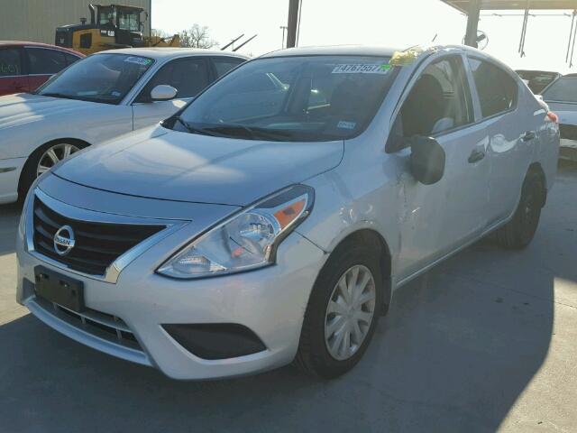 3N1CN7AP4FL831079 - 2015 NISSAN VERSA S SILVER photo 2