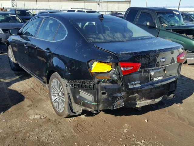 KNALN4D71G5216527 - 2016 KIA CADENZA LU BLACK photo 3