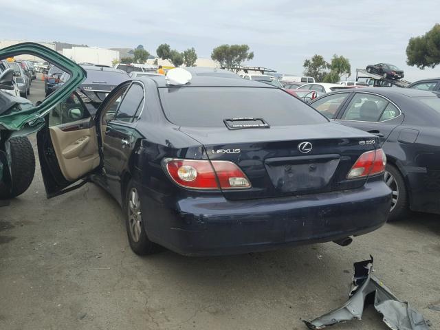 JTHBA30G945025748 - 2004 LEXUS ES 330 BLUE photo 3