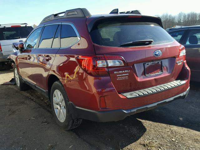 4S4BSAEC9G3318215 - 2016 SUBARU OUTBACK 2. RED photo 3