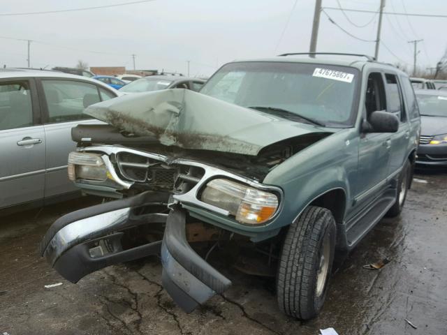 1FMZU34E1WUA53385 - 1998 FORD EXPLORER TEAL photo 2