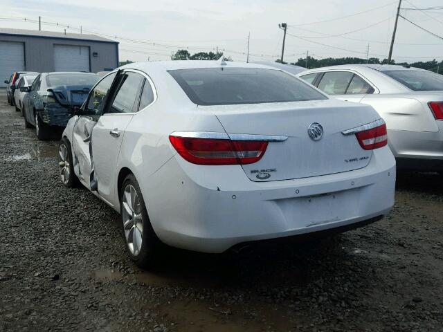 1G4PS5SK1D4161276 - 2013 BUICK VERANO WHITE photo 3