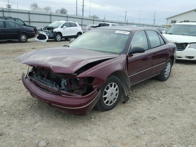 2G4WS52J811284566 - 2001 BUICK CENTURY CU MAROON photo 2