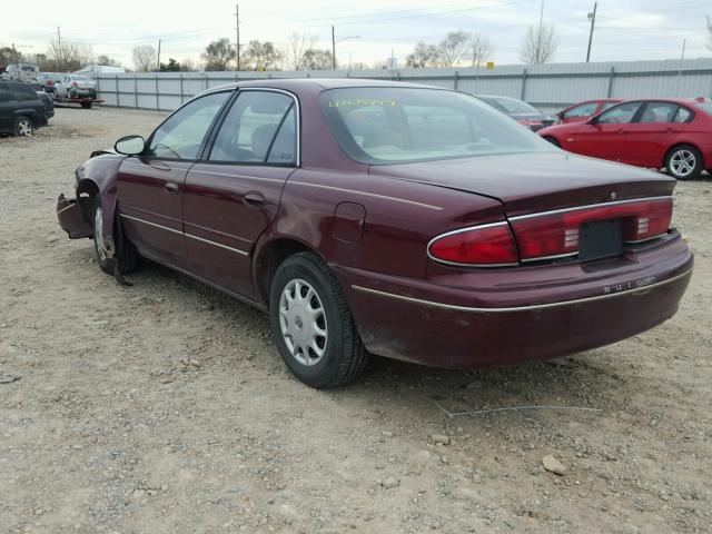 2G4WS52J811284566 - 2001 BUICK CENTURY CU MAROON photo 3