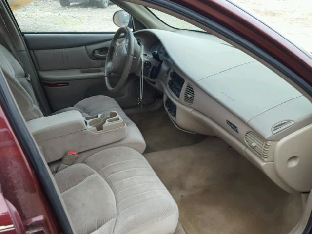 2G4WS52J811284566 - 2001 BUICK CENTURY CU MAROON photo 5