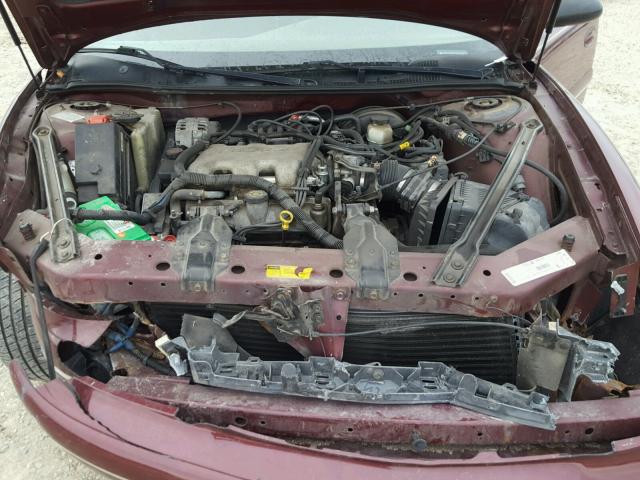 2G4WS52J811284566 - 2001 BUICK CENTURY CU MAROON photo 7