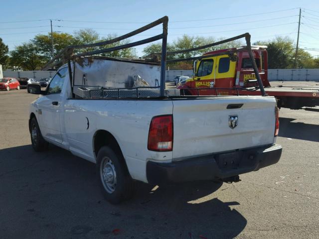 3C6LD4AT1CG168013 - 2012 DODGE RAM 2500 S WHITE photo 3