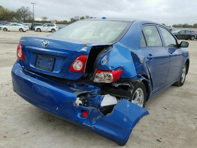 JTDBL40E399028984 - 2009 TOYOTA COROLLA BA BLUE photo 4