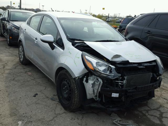 KNADM4A30C6095048 - 2012 KIA RIO LX SILVER photo 1