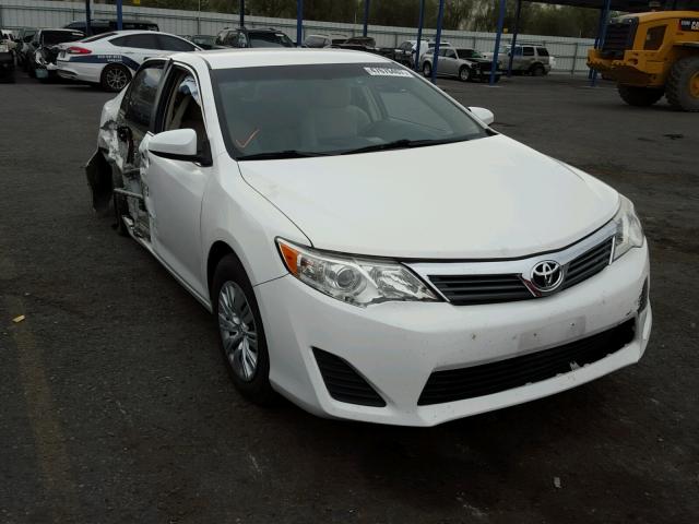 4T1BF1FK6CU515499 - 2012 TOYOTA CAMRY BASE WHITE photo 1