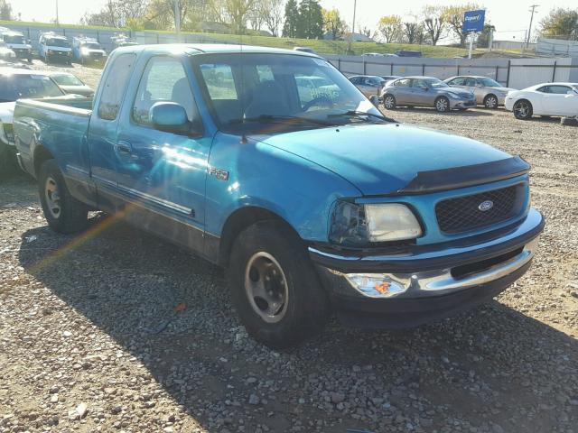 1FTEX17L9VND16756 - 1997 FORD F150 GREEN photo 1