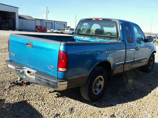 1FTEX17L9VND16756 - 1997 FORD F150 GREEN photo 4