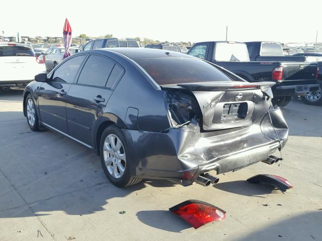 1N4BA41E77C841416 - 2007 NISSAN MAXIMA SE BLACK photo 3