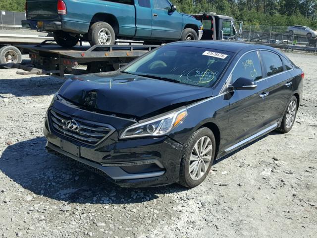 5NPE34AF3HH474160 - 2017 HYUNDAI SONATA SPO BLACK photo 2