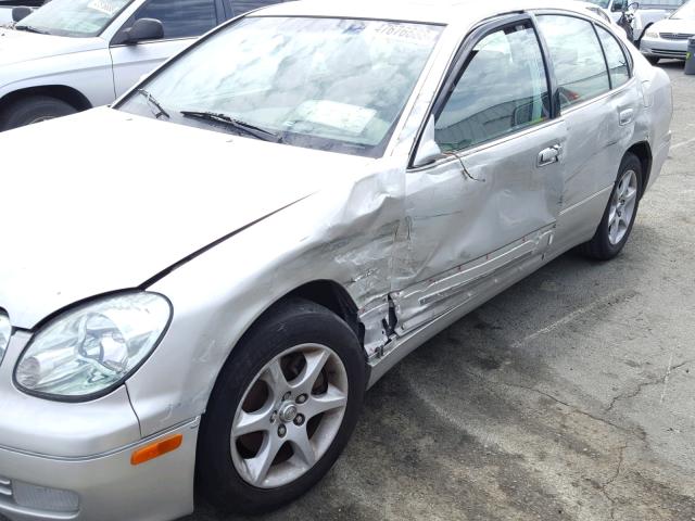 JT8BD69S640202267 - 2004 LEXUS GS 300 SILVER photo 9